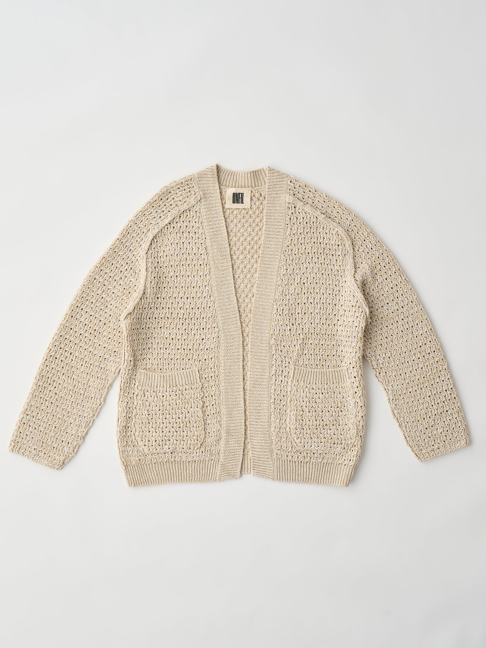 DOUBLE HONEYCOMB MESH-KNIT BUTTONLESS C/D