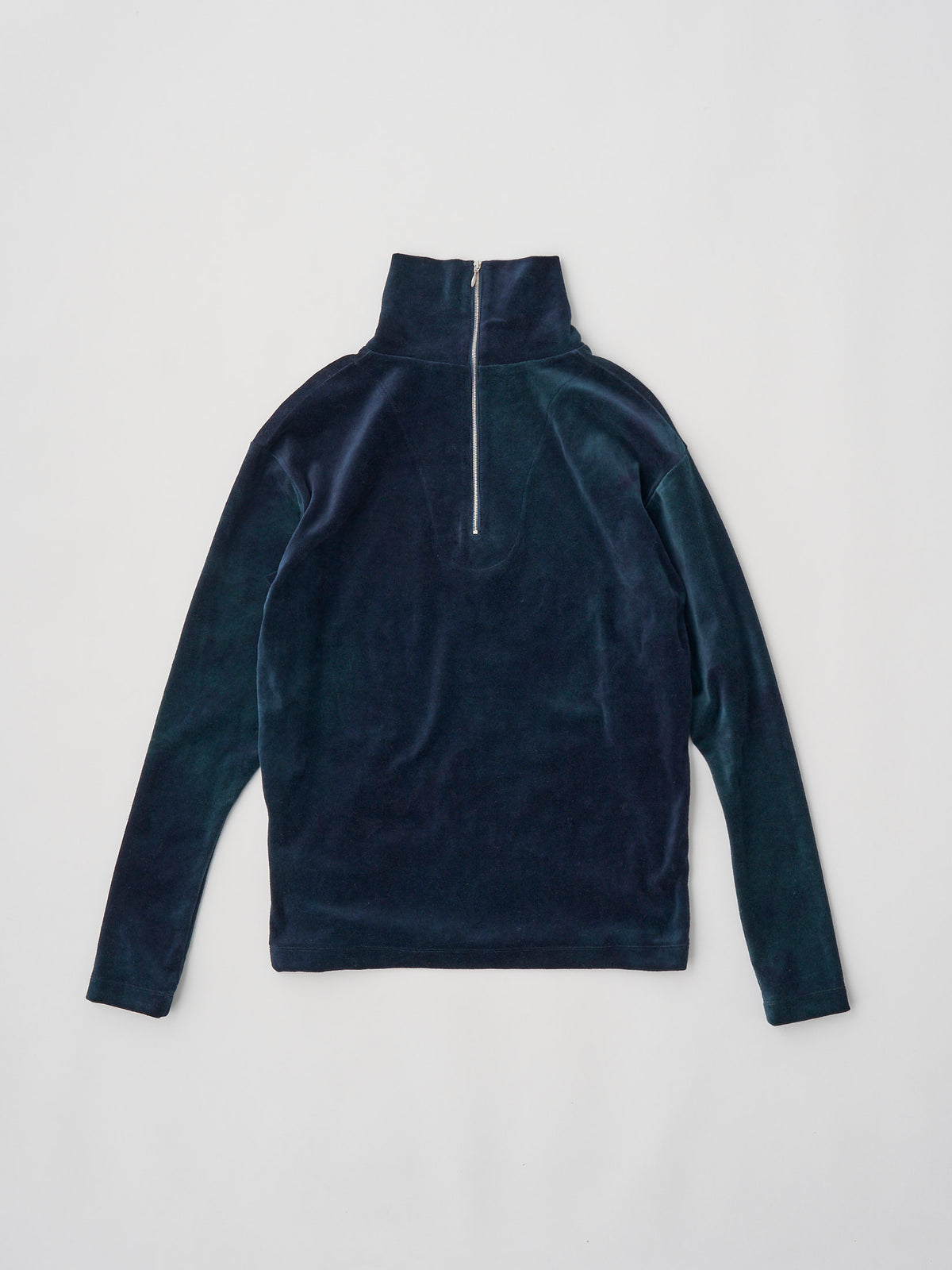 TIE-DYED COTTON VELOUR HIGH-NECK P/O