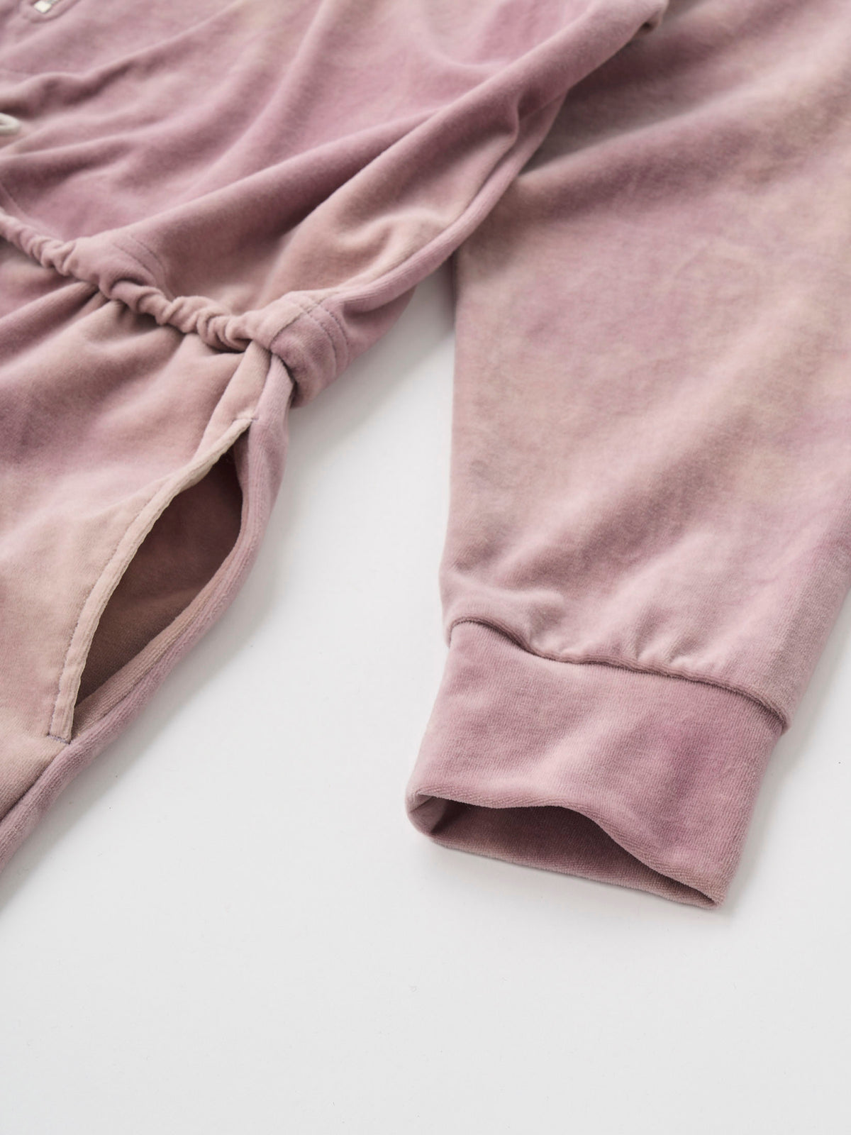 TIE-DYED COTTON VELOUR ALL-IN-ONE