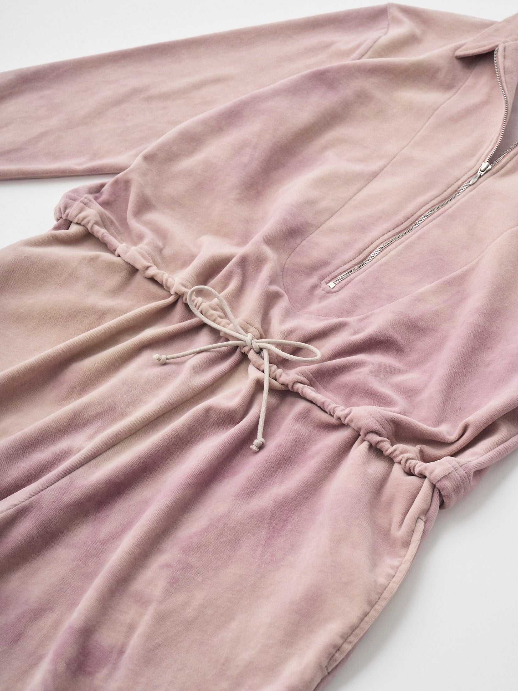 TIE-DYED COTTON VELOUR ALL-IN-ONE