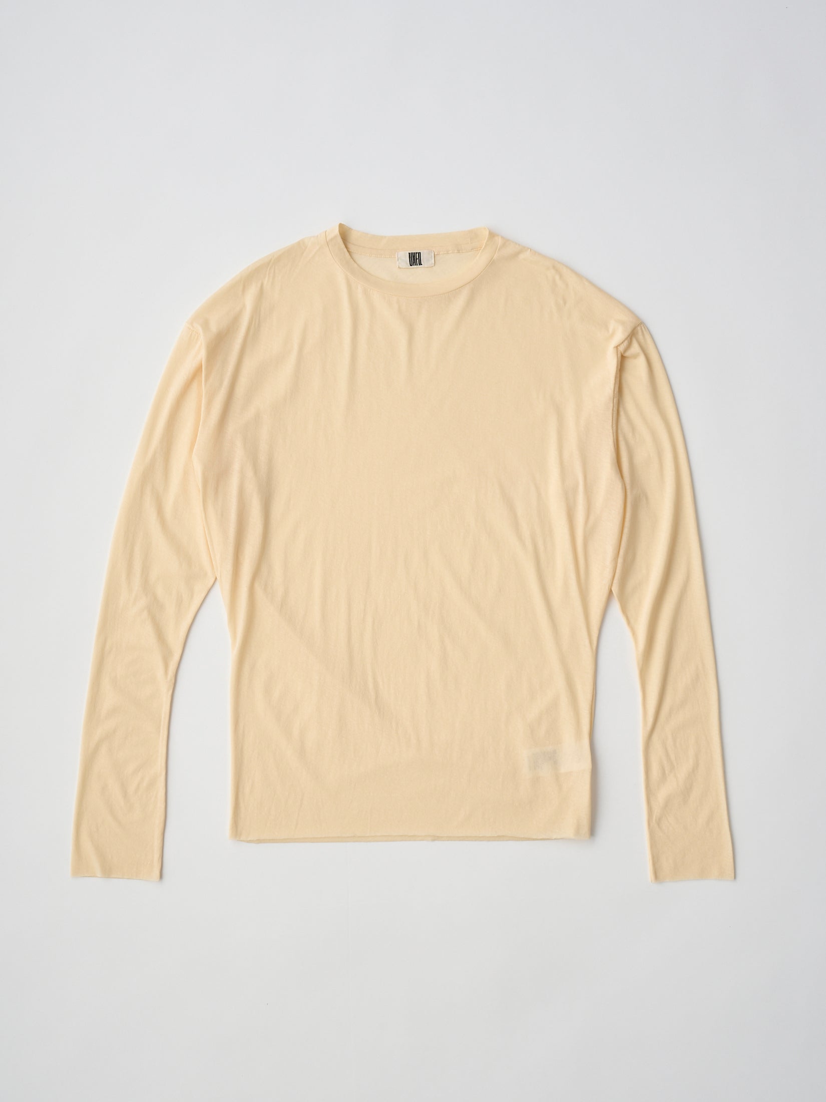 TWISTED COTTON SHEER JERSEY LONG SLEEVE TEE