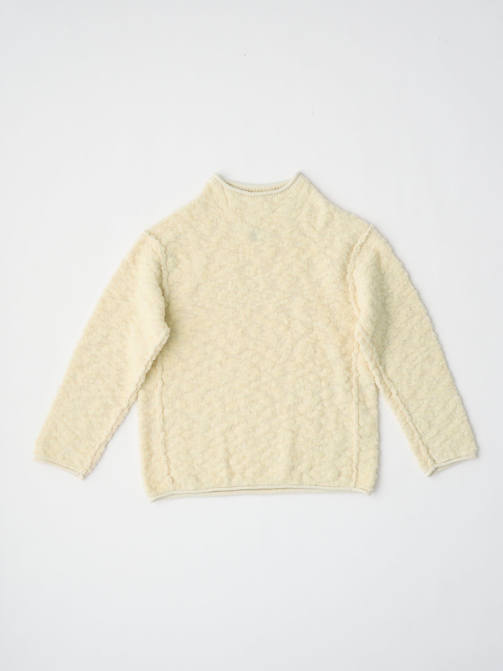 RANDOM WOOL & WOOLEN COTTON HIGH-NECK P/O
