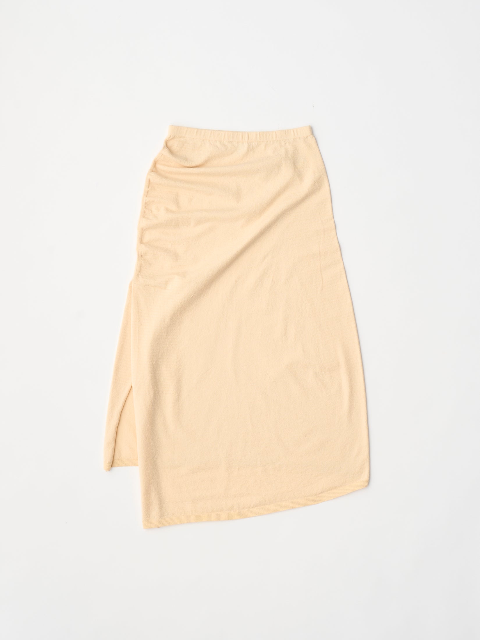 stretch organic cotton midi skirt