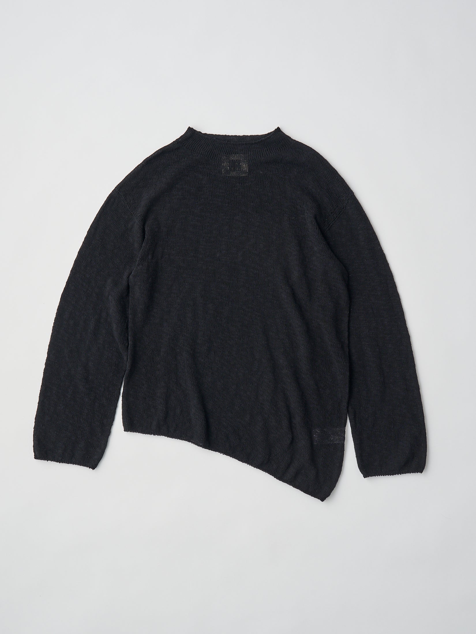 COTTON & SILK SLUB YARN BOTTLE-NECK P/O