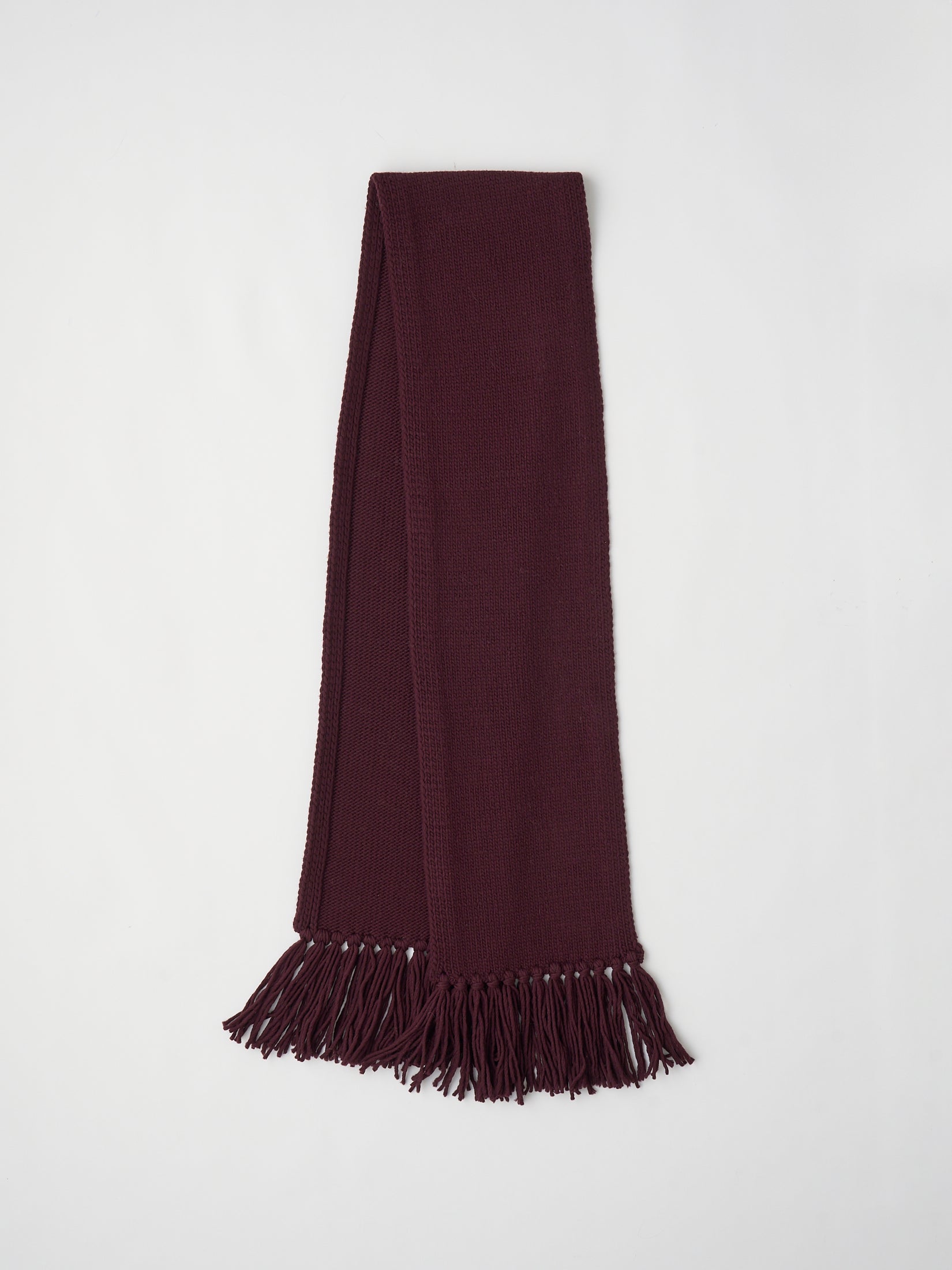 FRENCH MERINO FELT YARN CHUNCKY-KNIT MUFFLER