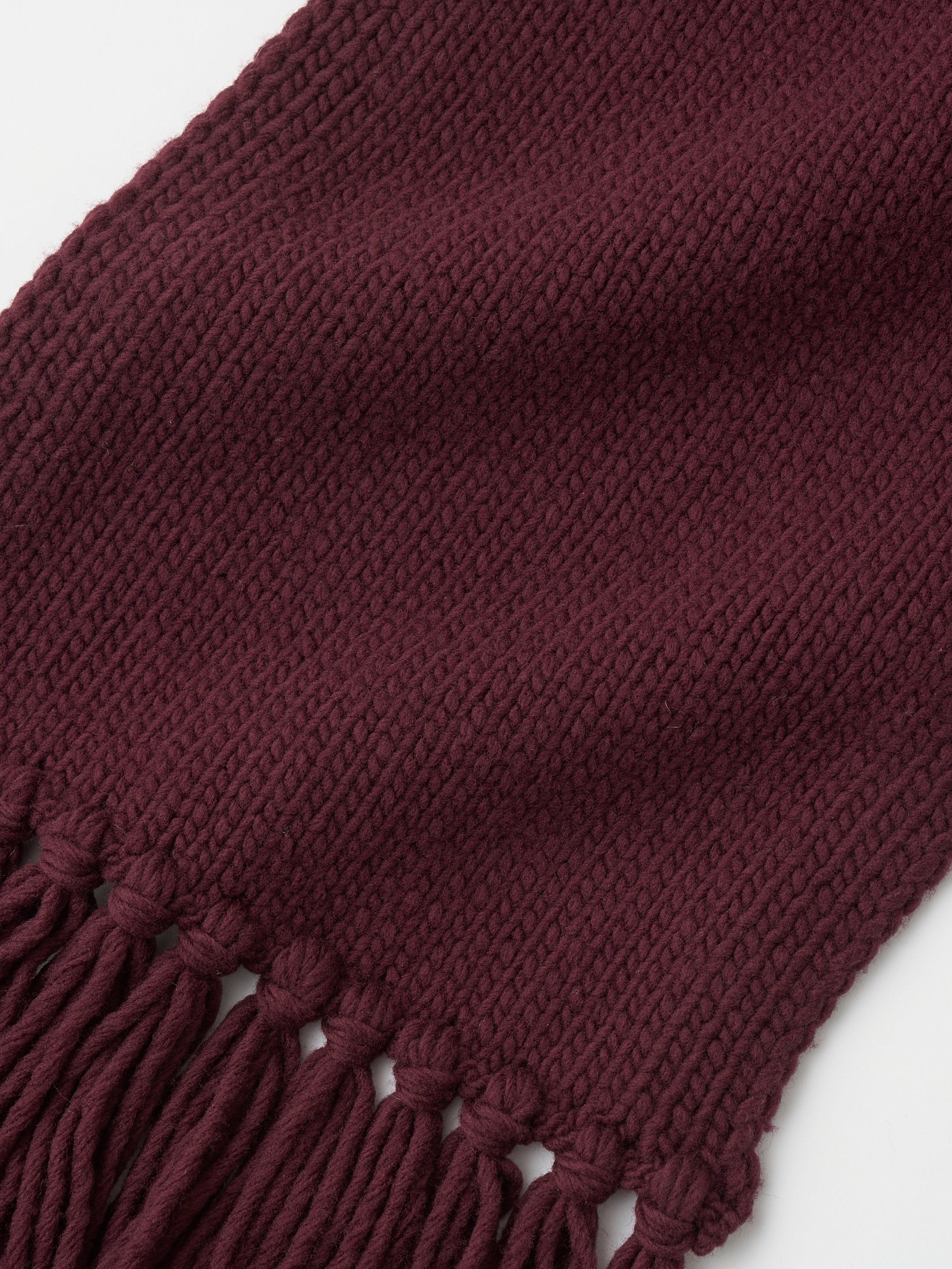 FRENCH MERINO FELT YARN CHUNCKY-KNIT MUFFLER