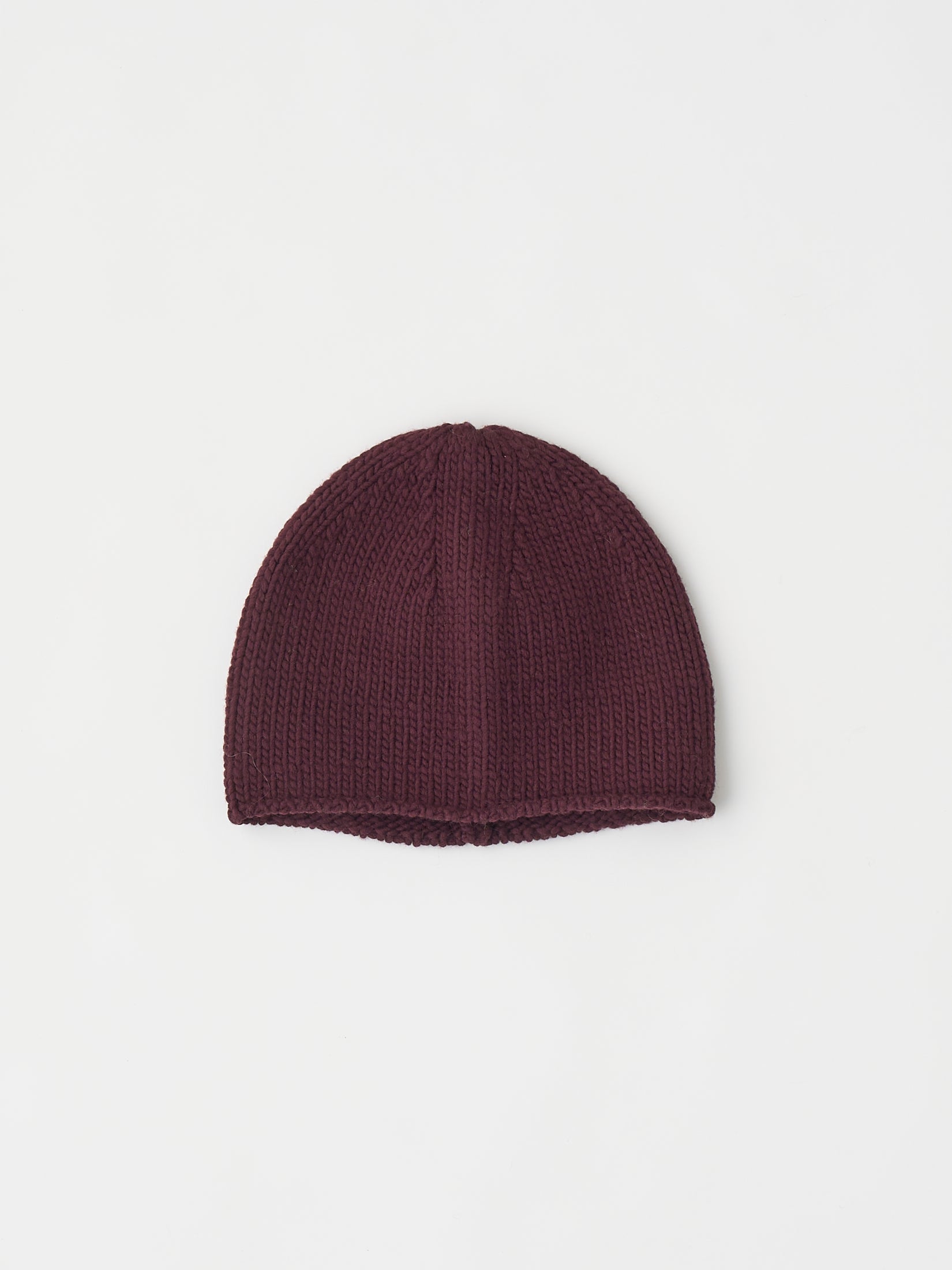 FRENCH MERINO FELT YARN CHUNKY-KNIT BEANIE