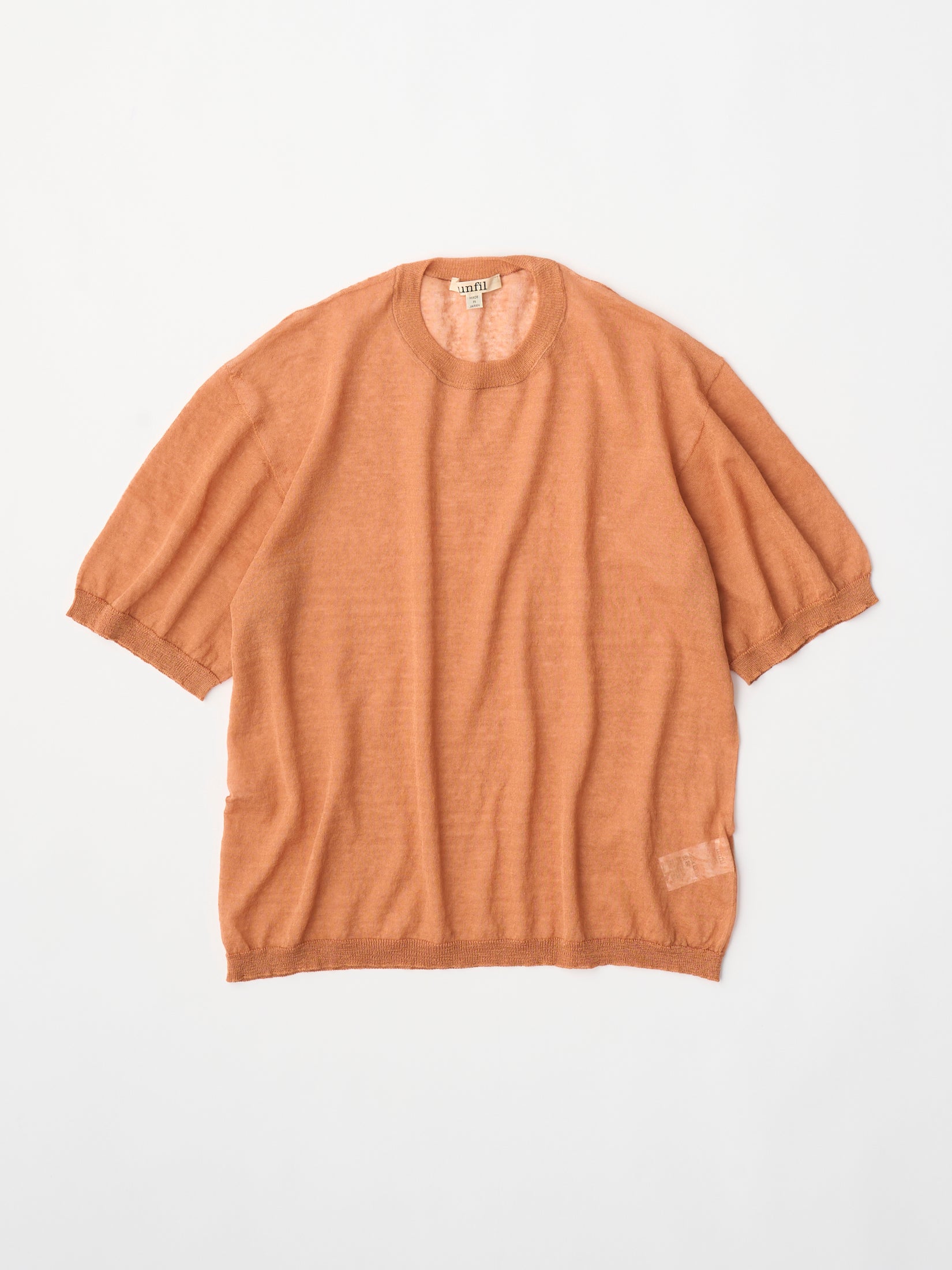 high-count linen oversized knit-Tee