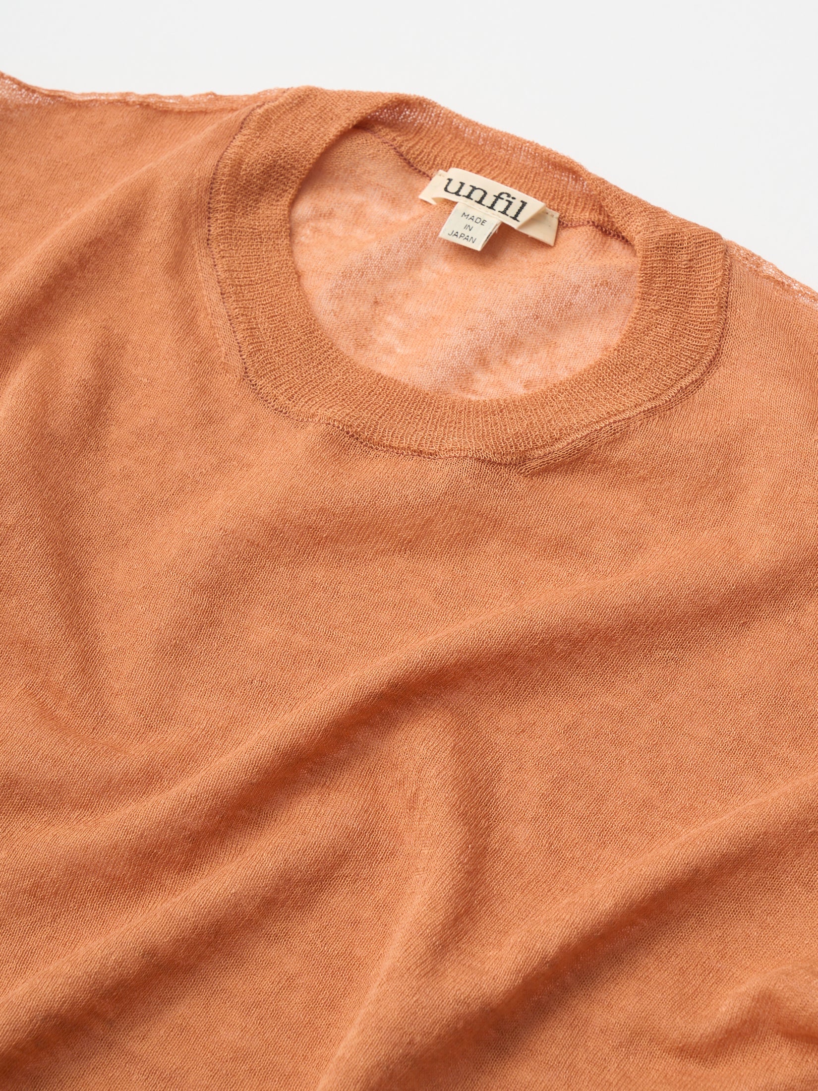 high-count linen oversized knit-Tee