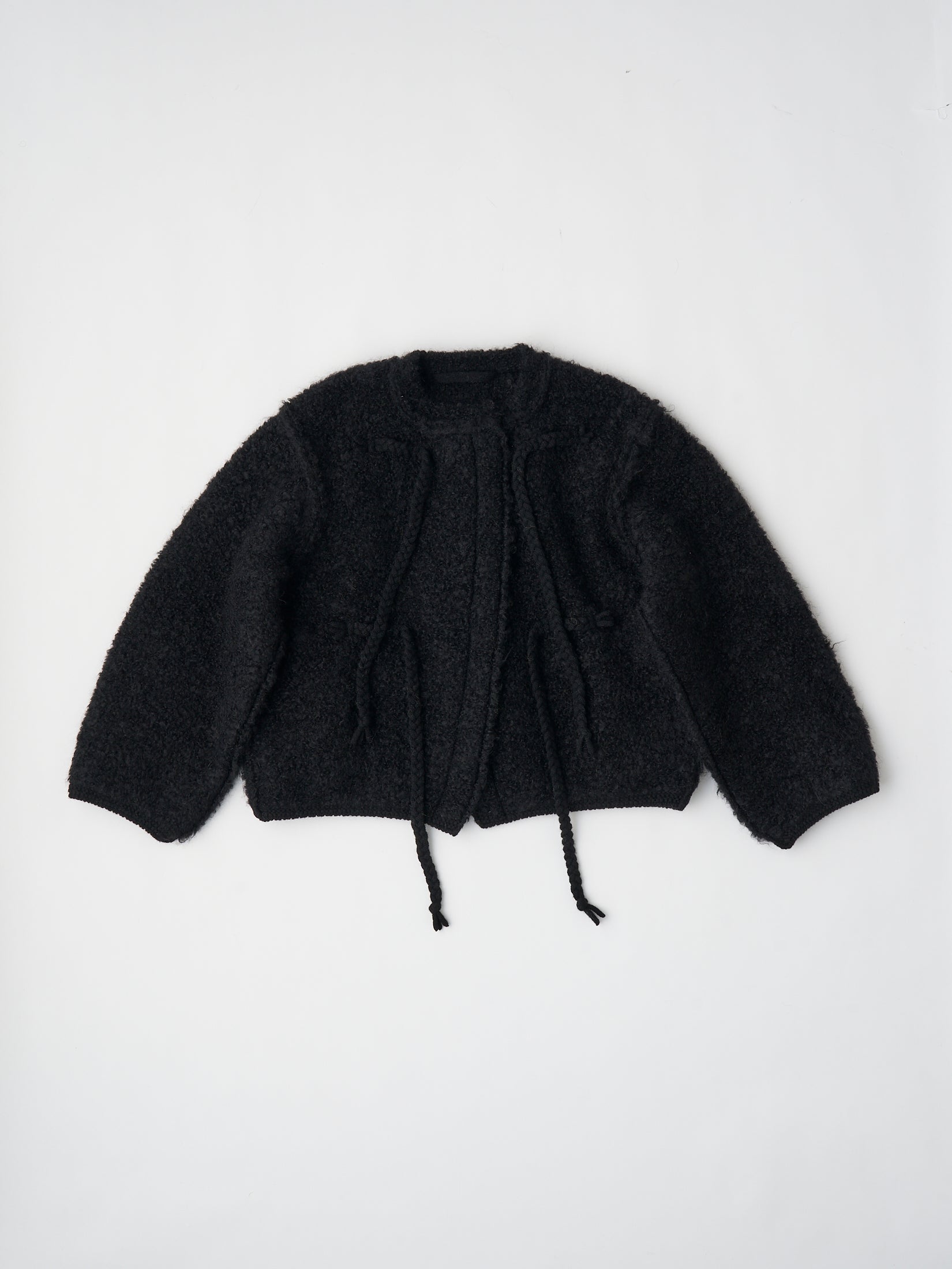 MOHAIR & SHETLAND WOOL JUMBO LOOP KNIT JACKET