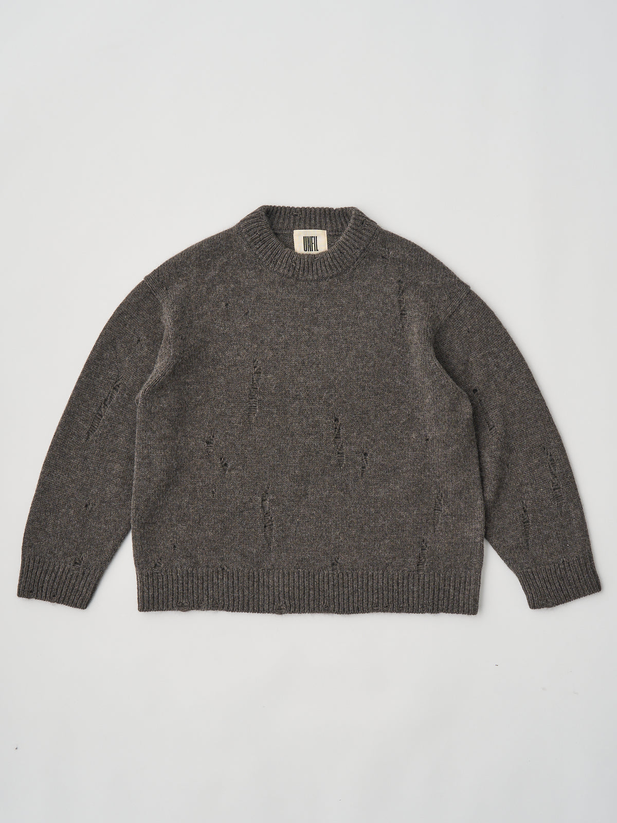 ROYAL BABY ALPACA DAMAGE PATTERN-KNIT P/O