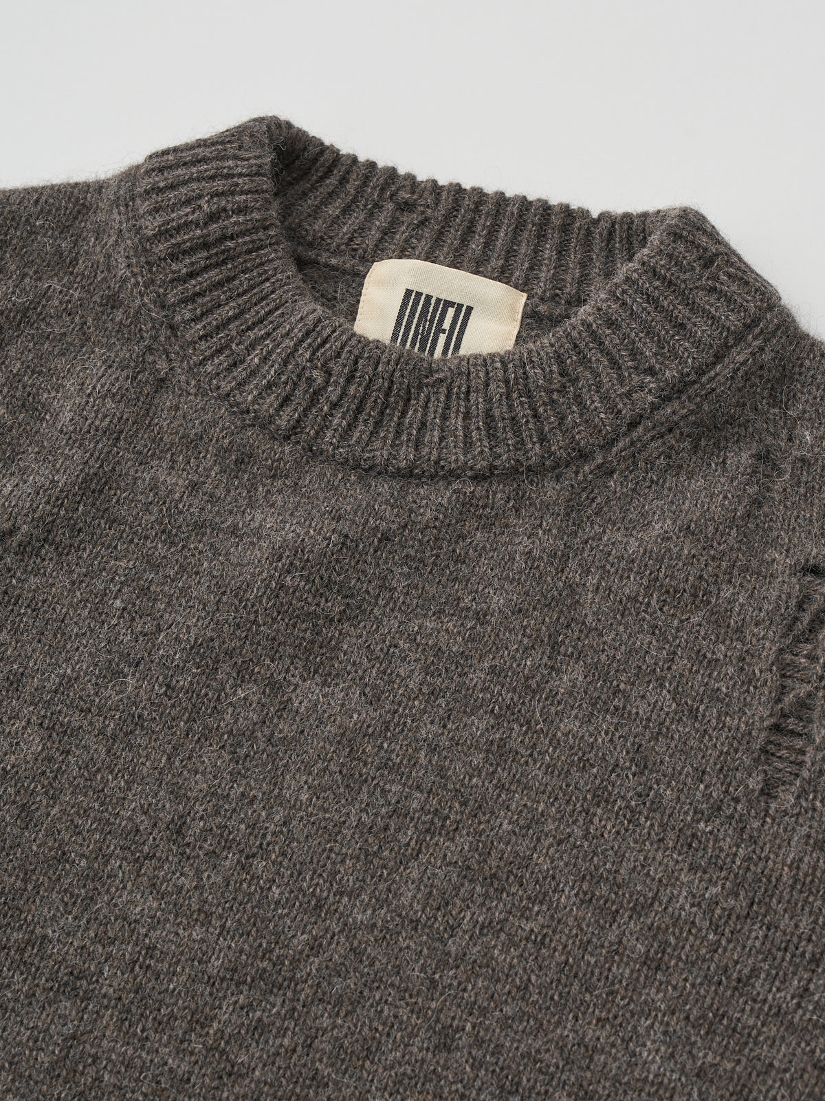 ROYAL BABY ALPACA DAMAGE PATTERN-KNIT P/O