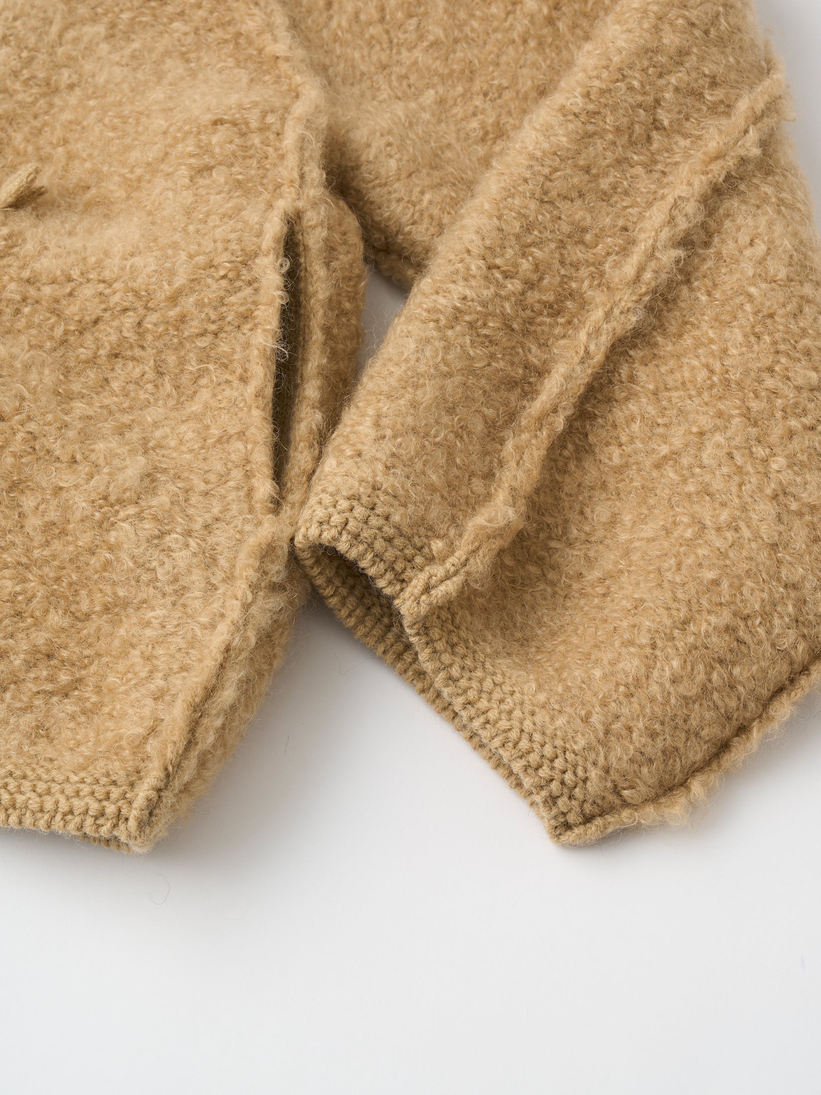 MOHAIR & SHETLAND WOOL JUMBO LOOP KNIT JACKET