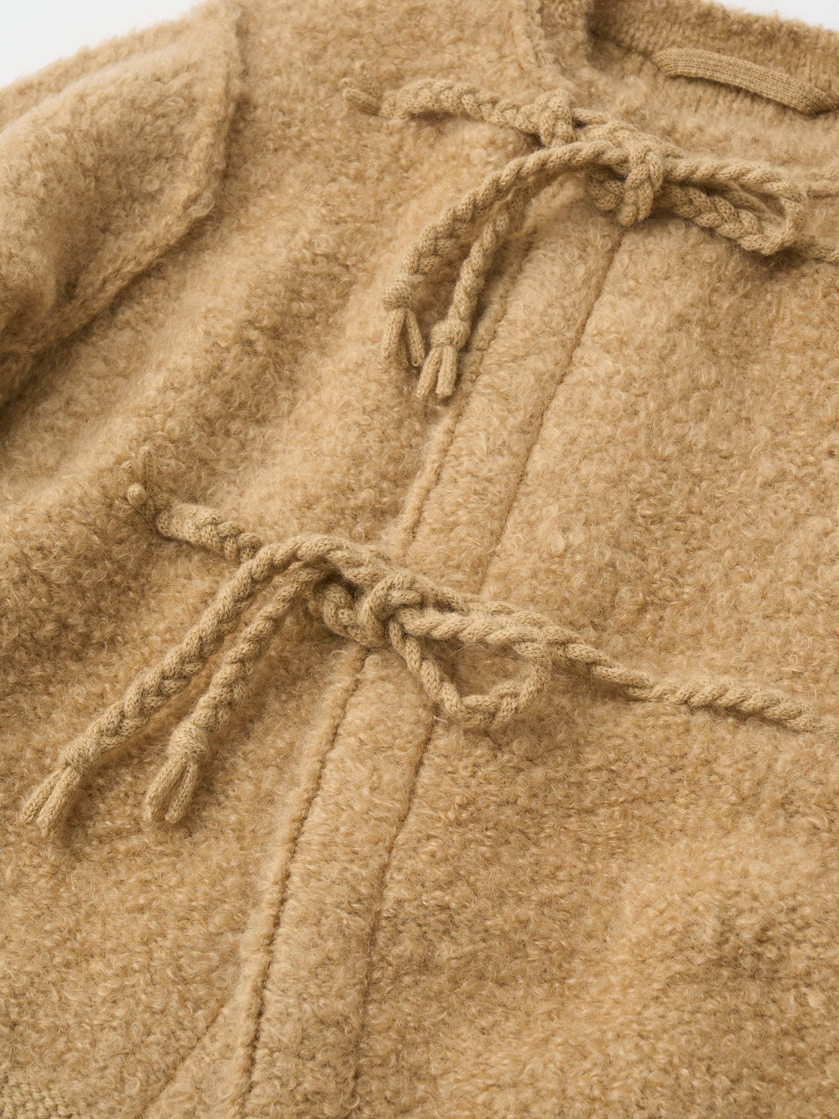 MOHAIR & SHETLAND WOOL JUMBO LOOP KNIT JACKET