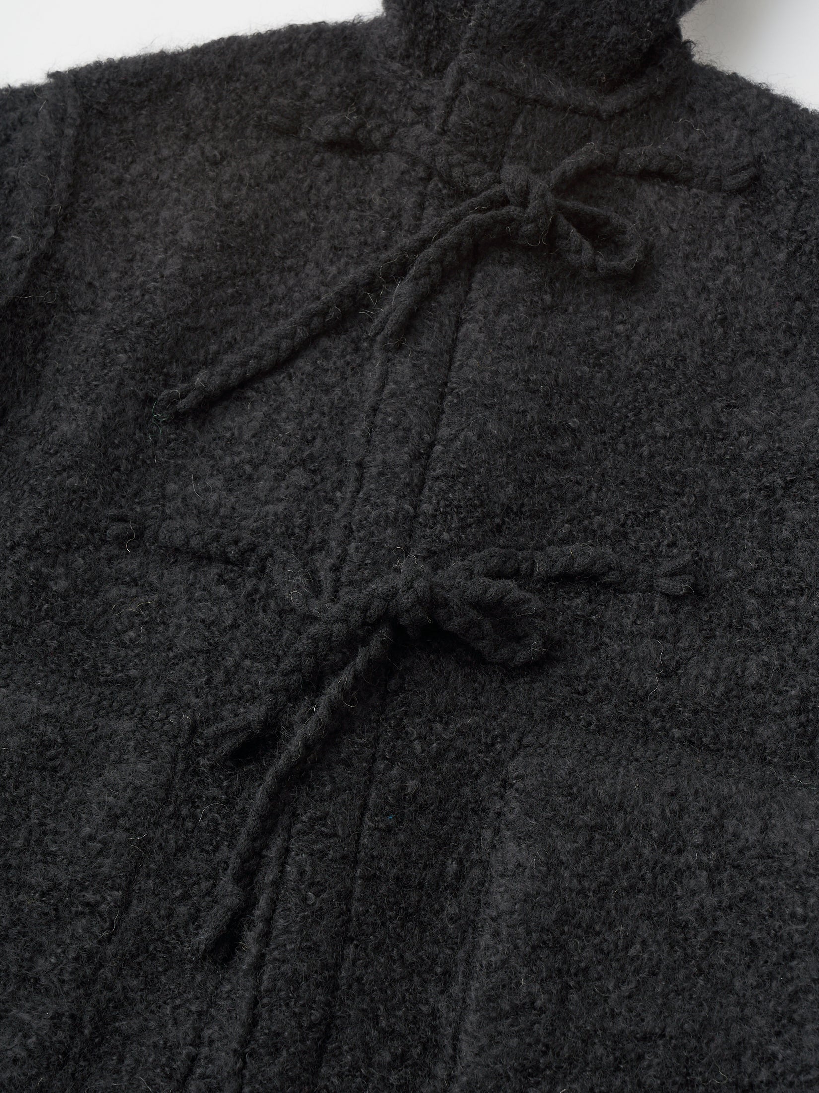 MOHAIR & SHETLAND WOOL JUMBO LOOP KNIT COAT