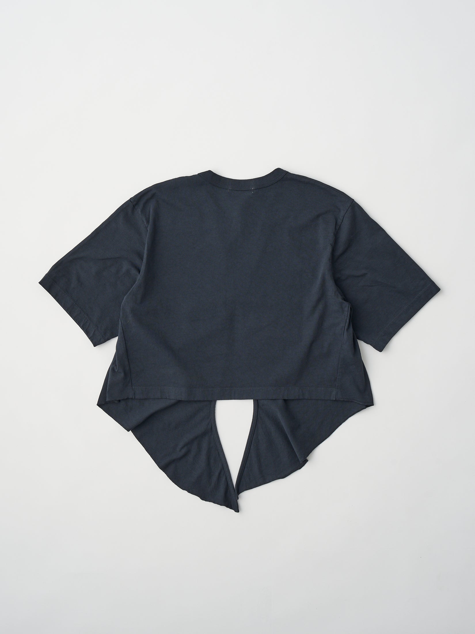 dry touch cotton jersey front-tie T-cardigan