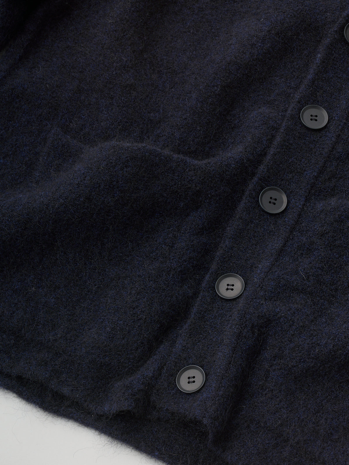 STRETCH SUPERKID MOHAIR V-NECK CARDIGAN