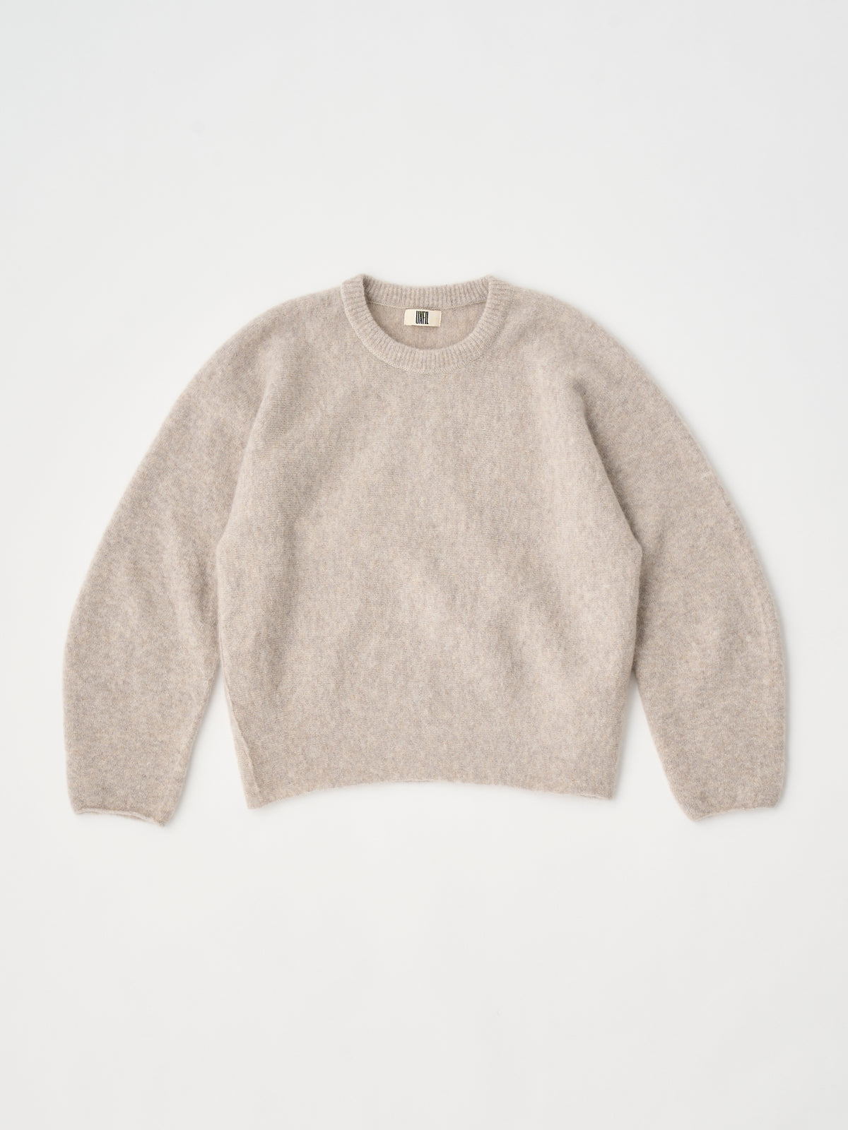 STRETCH SUPERKID MOHAIR CREW-NECK P/O