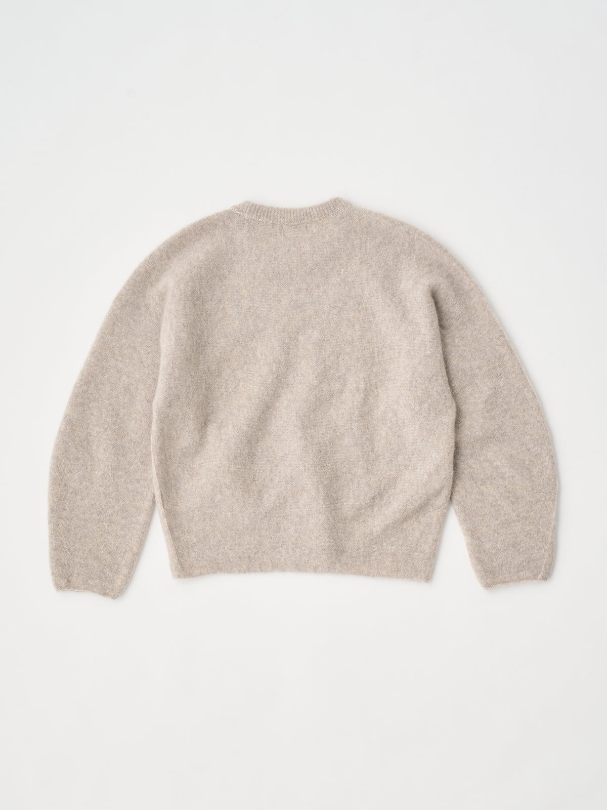 STRETCH SUPERKID MOHAIR CREW-NECK P/O