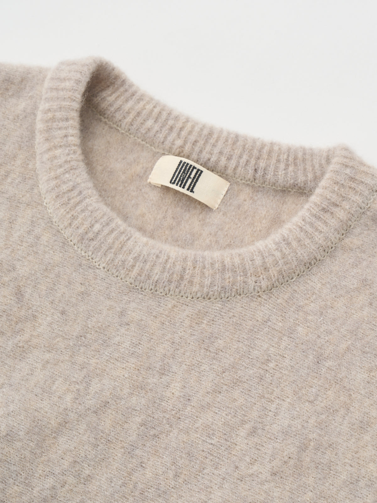 STRETCH SUPERKID MOHAIR CREW-NECK P/O