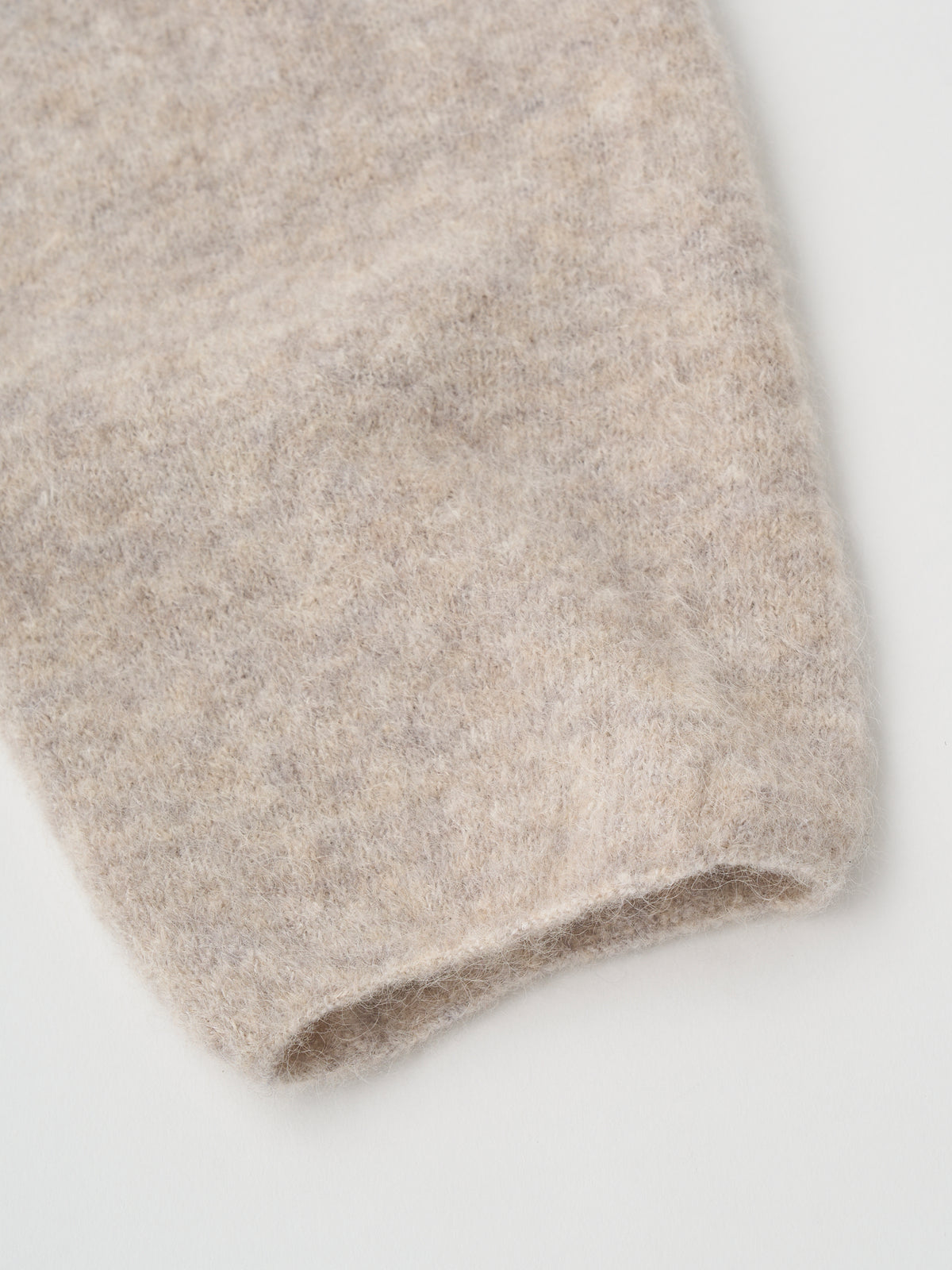 STRETCH SUPERKID MOHAIR CREW-NECK P/O