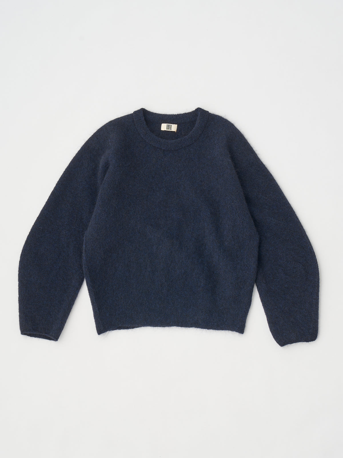 STRETCH SUPERKID MOHAIR CREW-NECK P/O