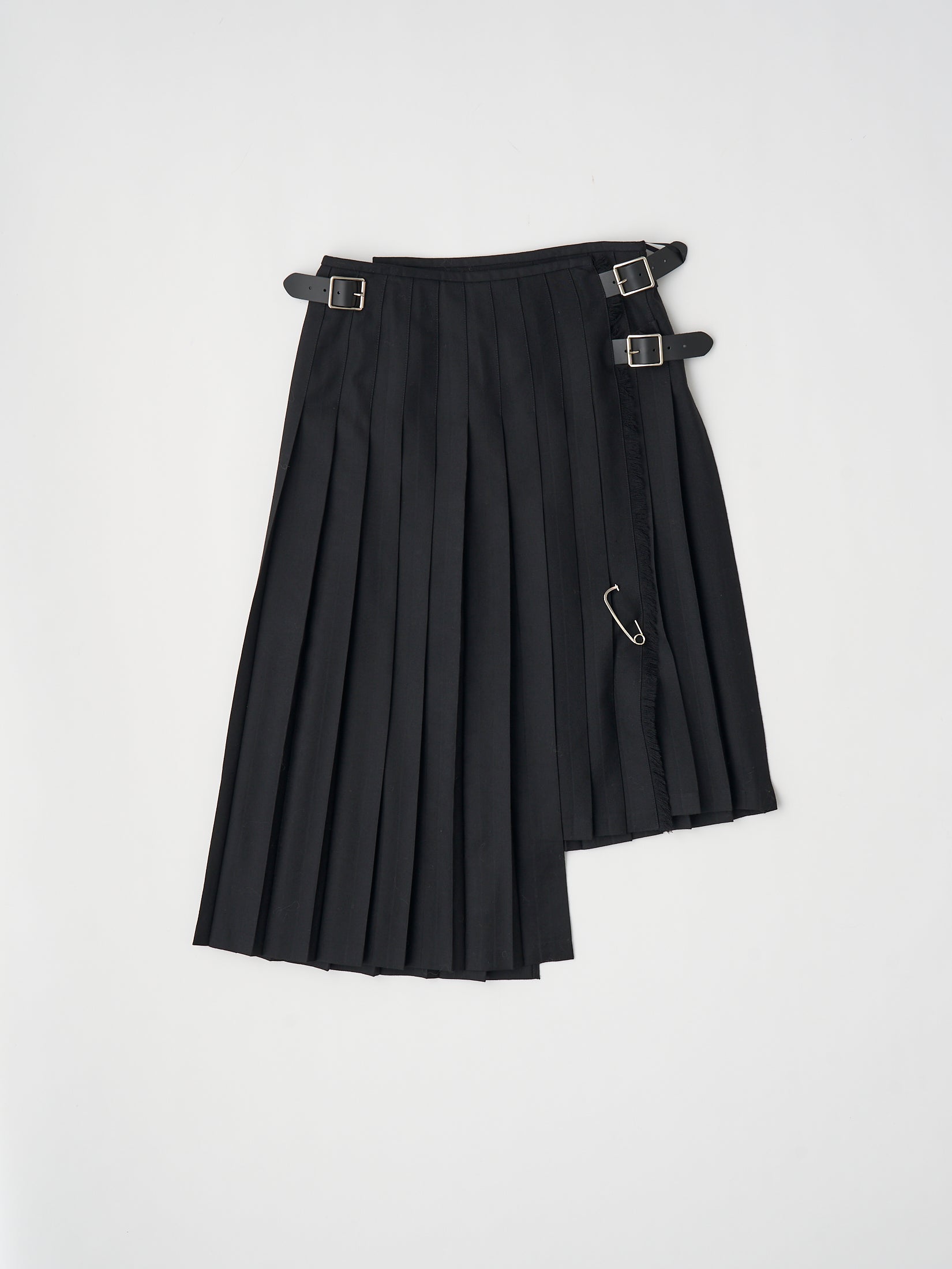 【 O'NEIL OF DUBLIN × UNFIL 】WORSTED WOOL ASYMMETRY KILT SKIRT