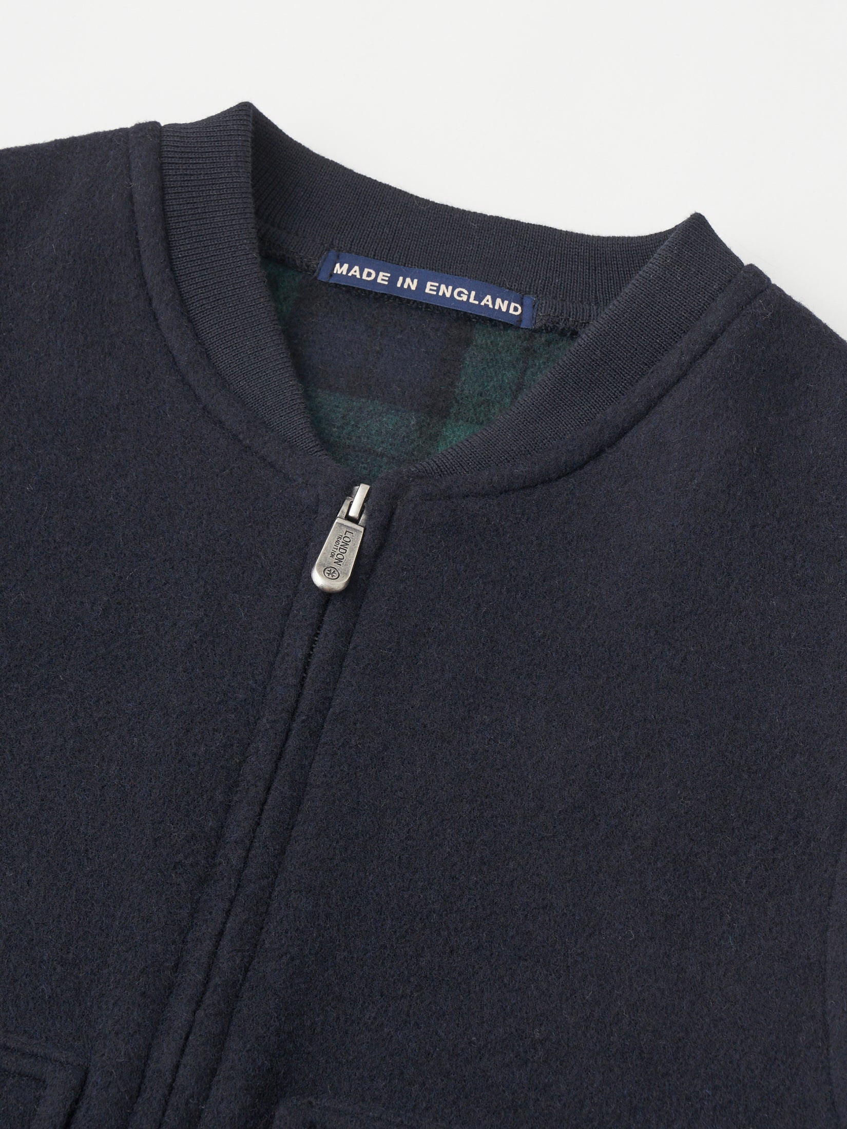 【 LONDON TRADITION × UNFIL 】WOOL BLEND DOUBLE FACE ZIP-UP VEST