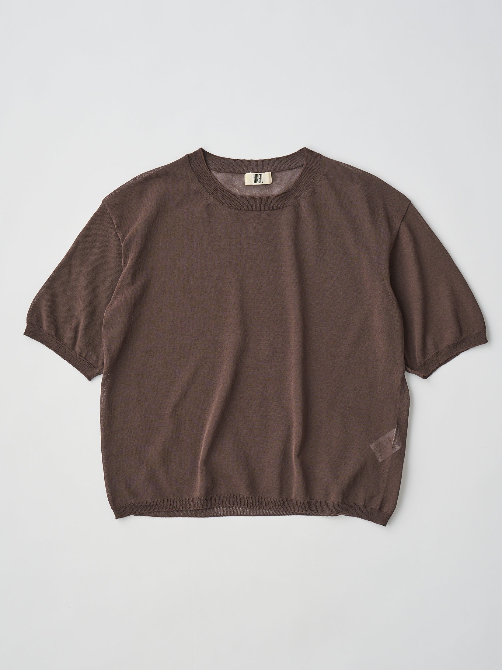 HIGH-TWISTED COTTON SHEER KNIT LAYERED P/O