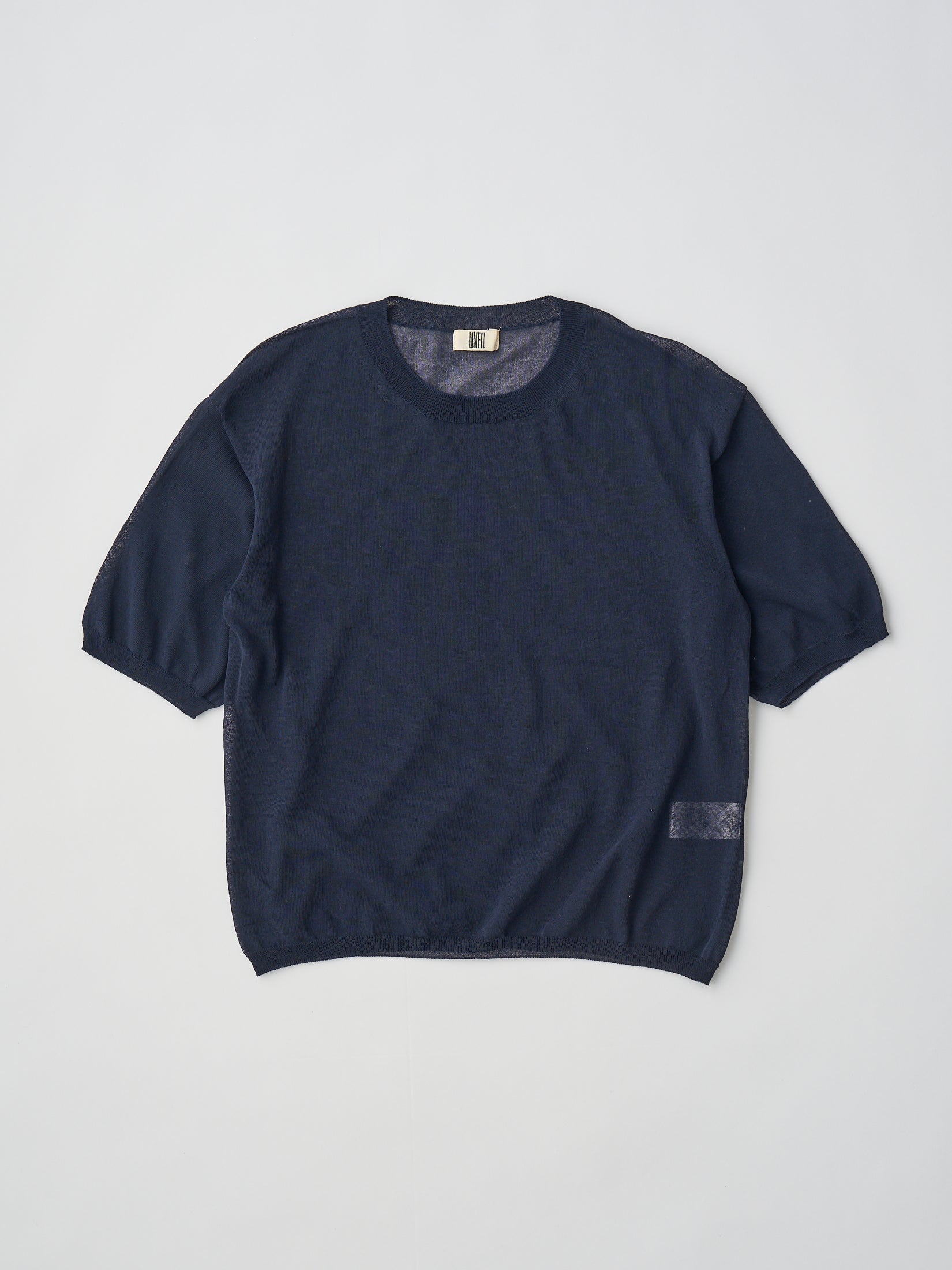 HIGH-TWISTED COTTON SHEER KNIT LAYERED P/O