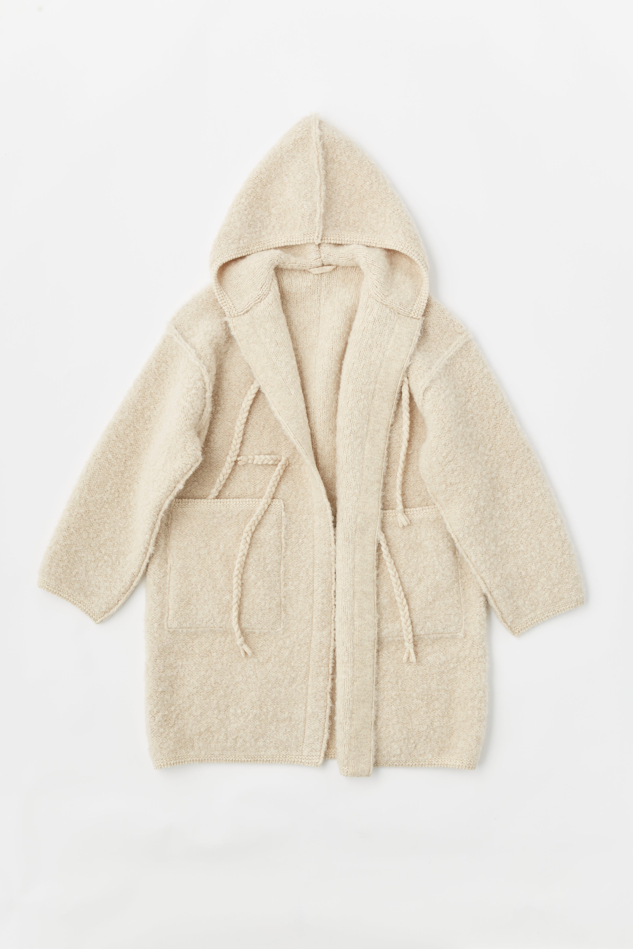mohair & shetland wool jumbo loop knit coat – unfil