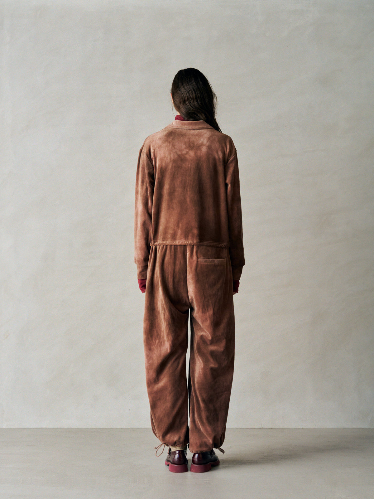 TIE-DYED COTTON VELOUR ALL-IN-ONE