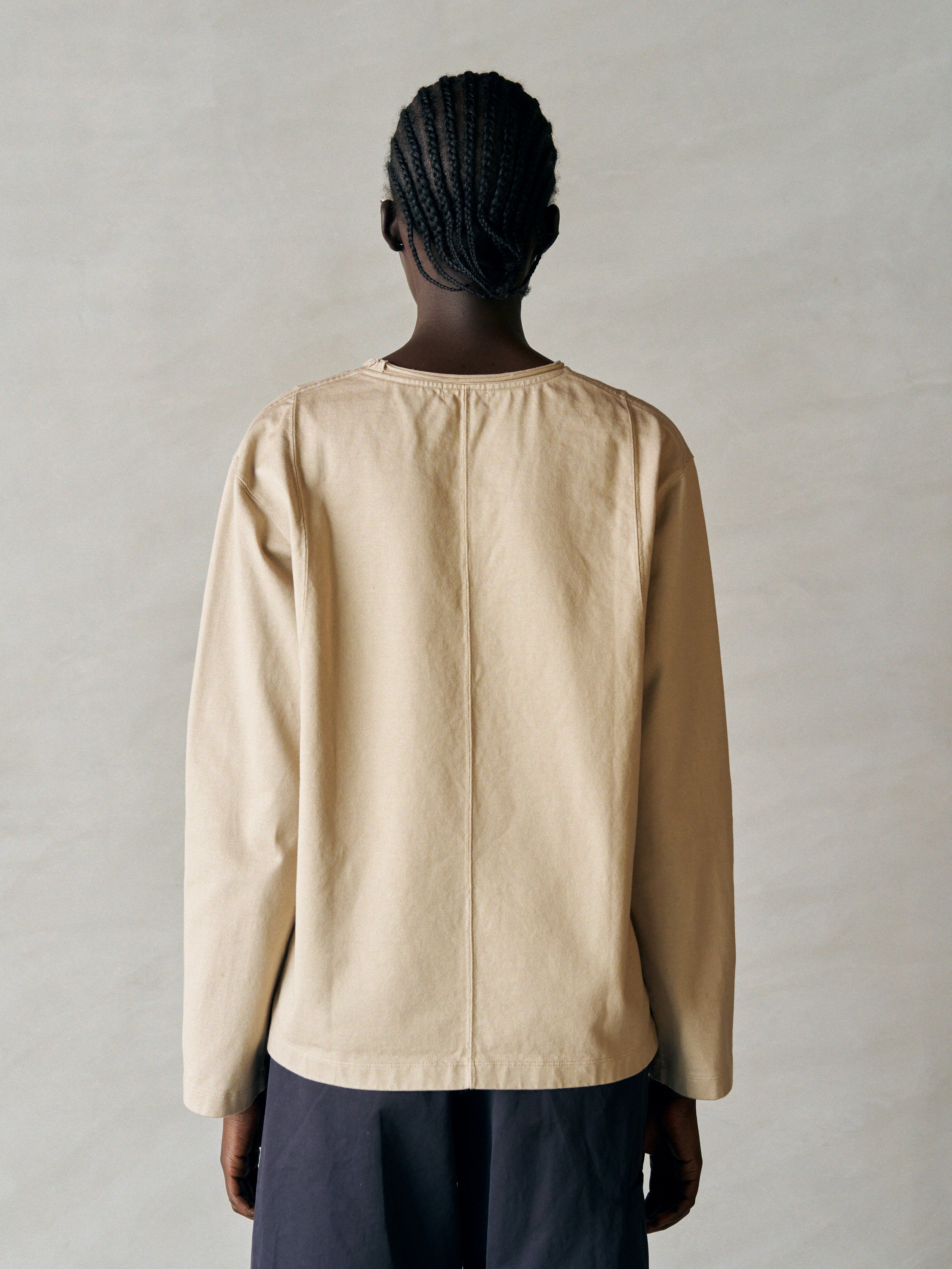 ORGANIC COTTON FIRM JERSEY CREW-NECK TEE