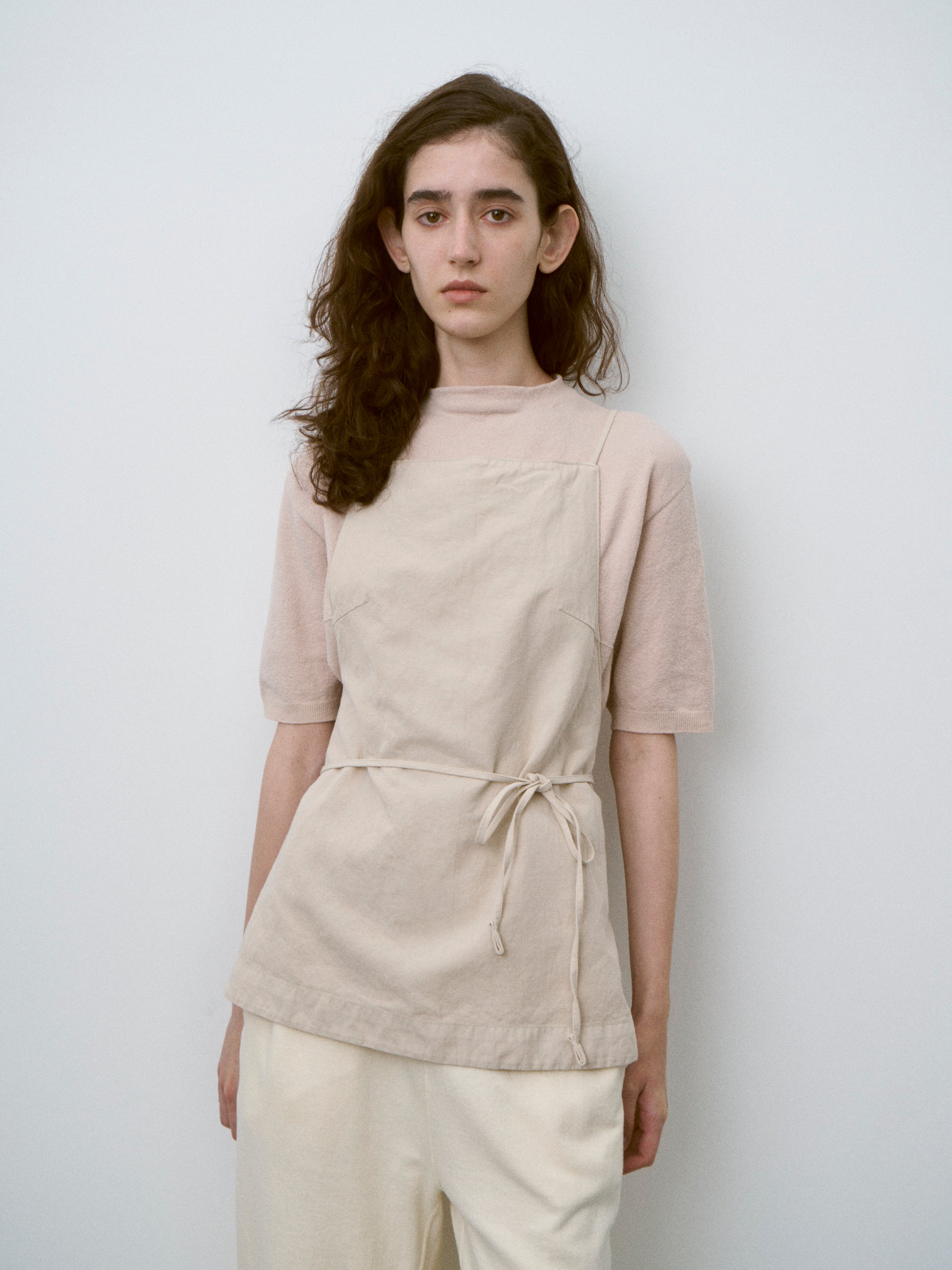 STRETCH ORGANIC COTTON BOTTLE-NECK P/O