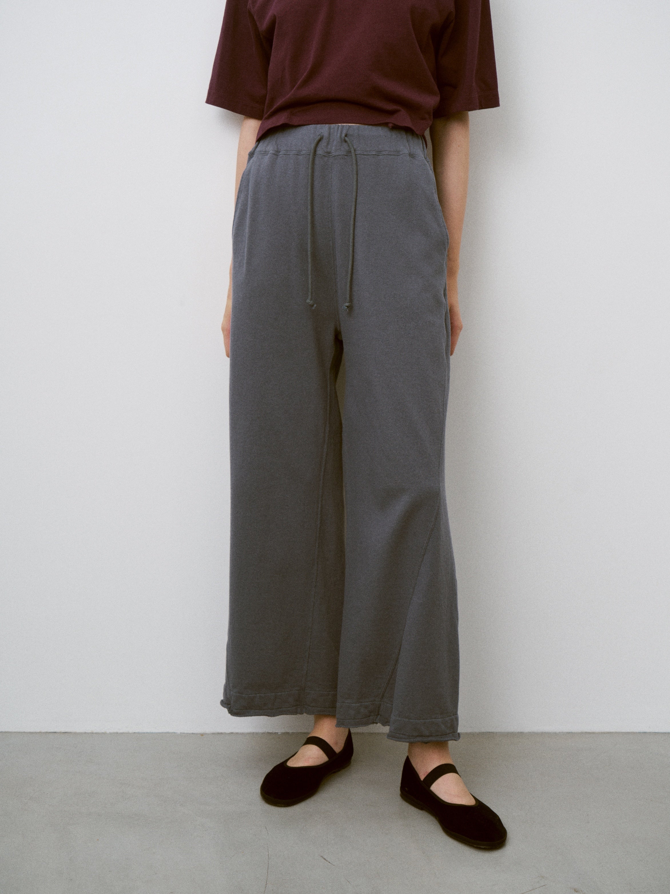COTTON OPEN-END YARN TERRY WIDE SWEAT PANTS
