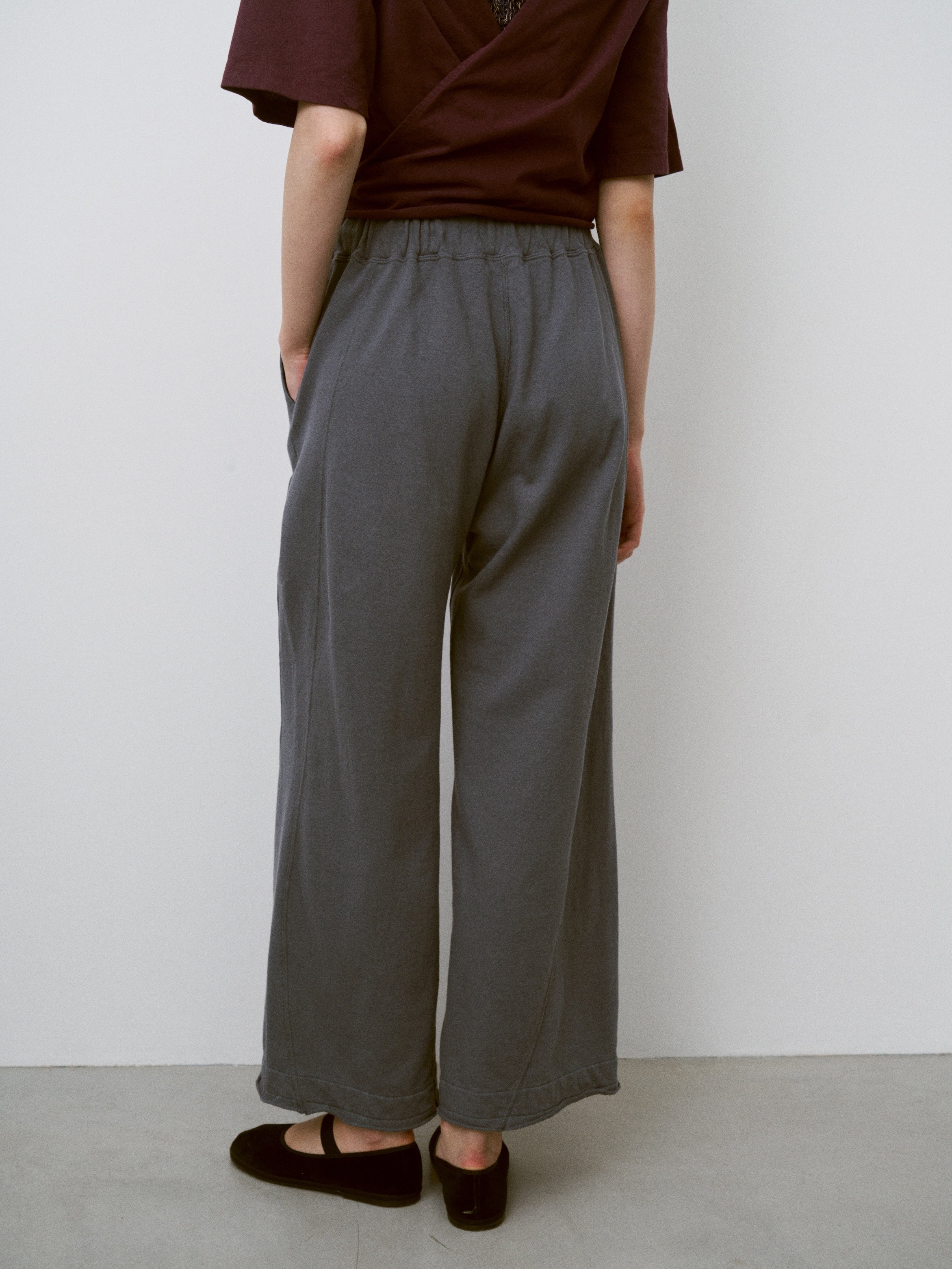 COTTON OPEN-END YARN TERRY WIDE SWEAT PANTS
