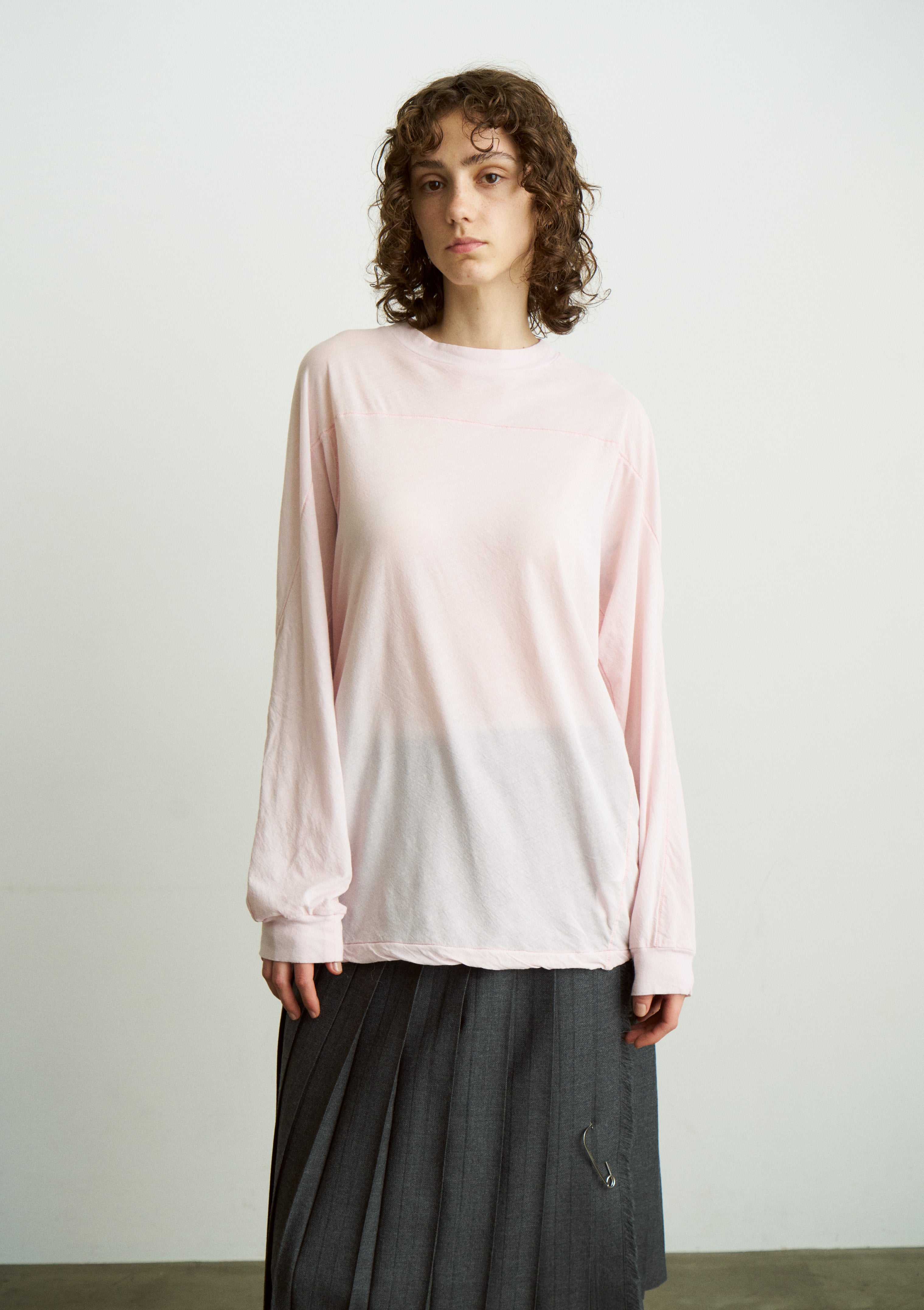 HIGH TWIST COTTON SHEER JERSEY FOOTBALL TEE