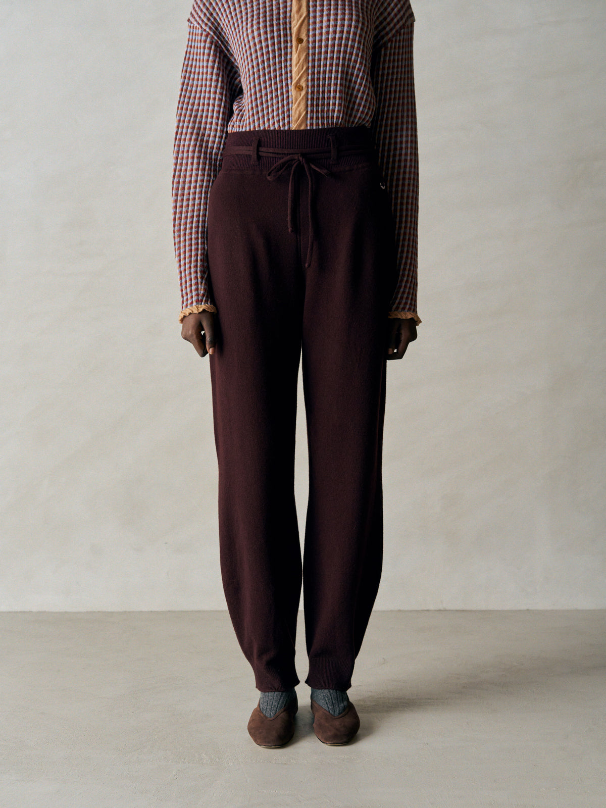 EX SUPER FINE WOOLEN WOOL HIGH-GAUGE KNIT PANTS