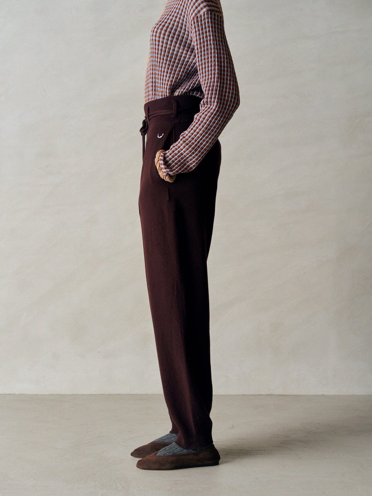 EX SUPER FINE WOOLEN WOOL HIGH-GAUGE KNIT PANTS
