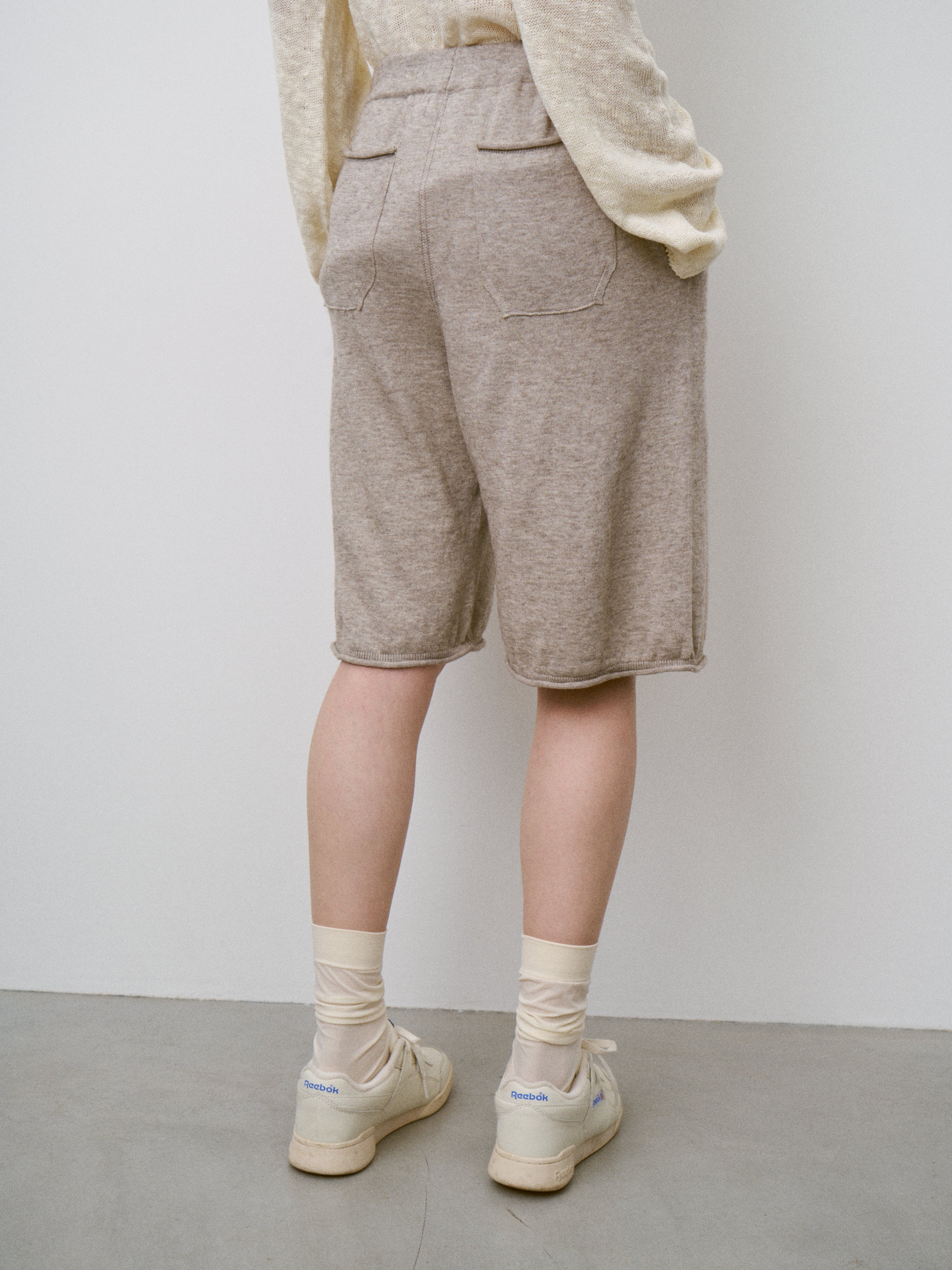 SOFT YAK & COTTON RELAXED-FIT KNIT SHORTS