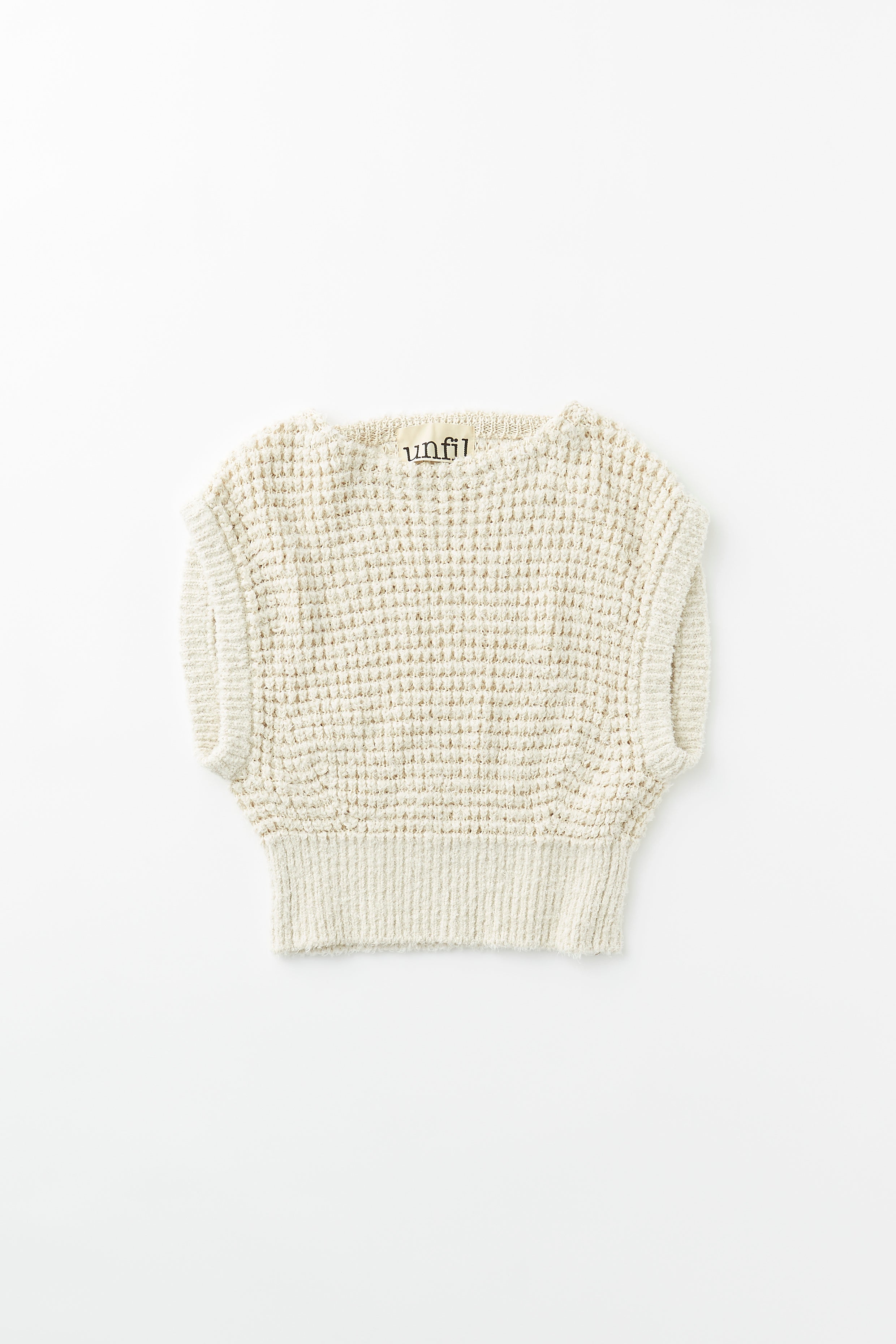 unfil COTTON SLEEVELEES WAFFLE KNIT | www.innoveering.net